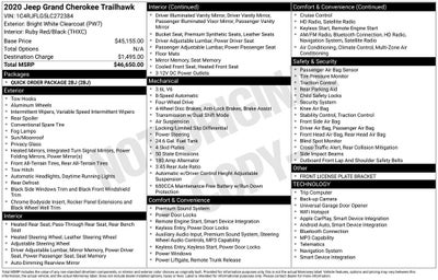 2020 Jeep Grand Cherokee Trailhawk