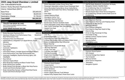 2023 Jeep Grand Cherokee L Limited