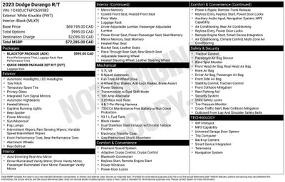 2023 Dodge Durango R/T Plus