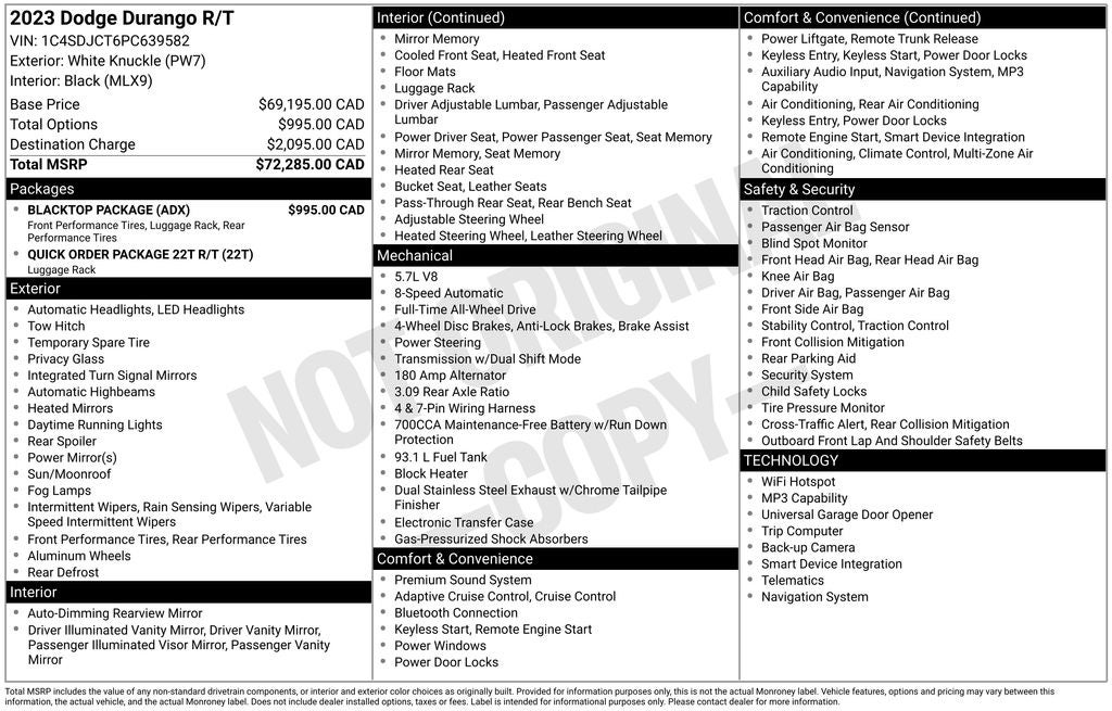 2023 Dodge Durango R/T Plus
