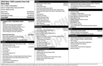 2022 RAM 1500 Laramie Night Edition