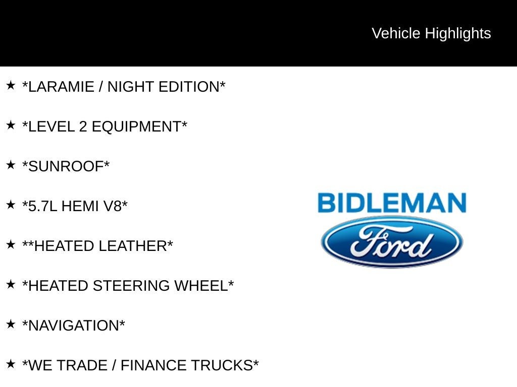 2022 RAM 1500 Laramie Night Edition