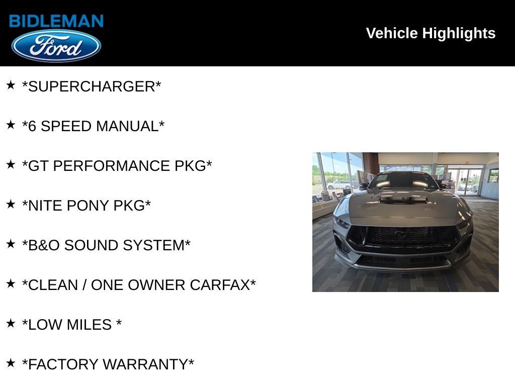 2025 Ford Mustang GT Premium Nite Pony
