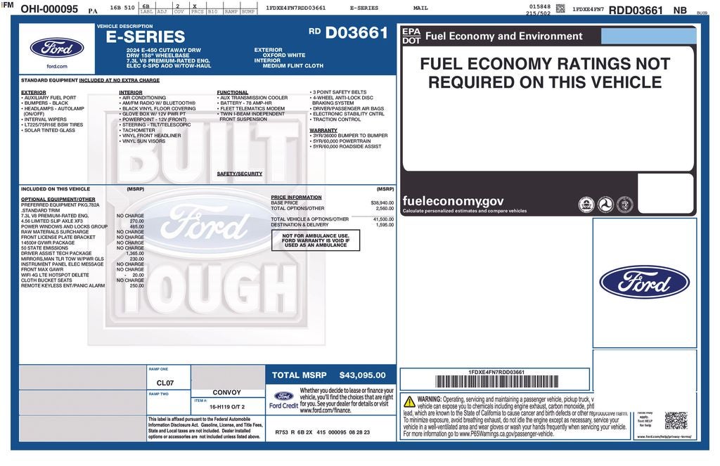 2024 Ford E-450SD Base