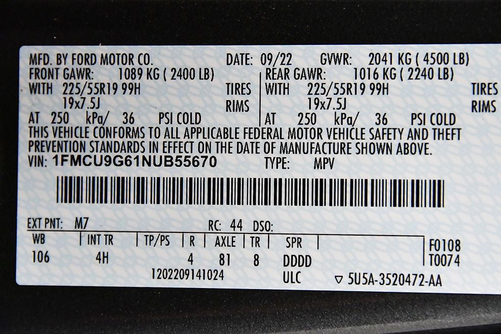 2022 Ford Escape SE Sport