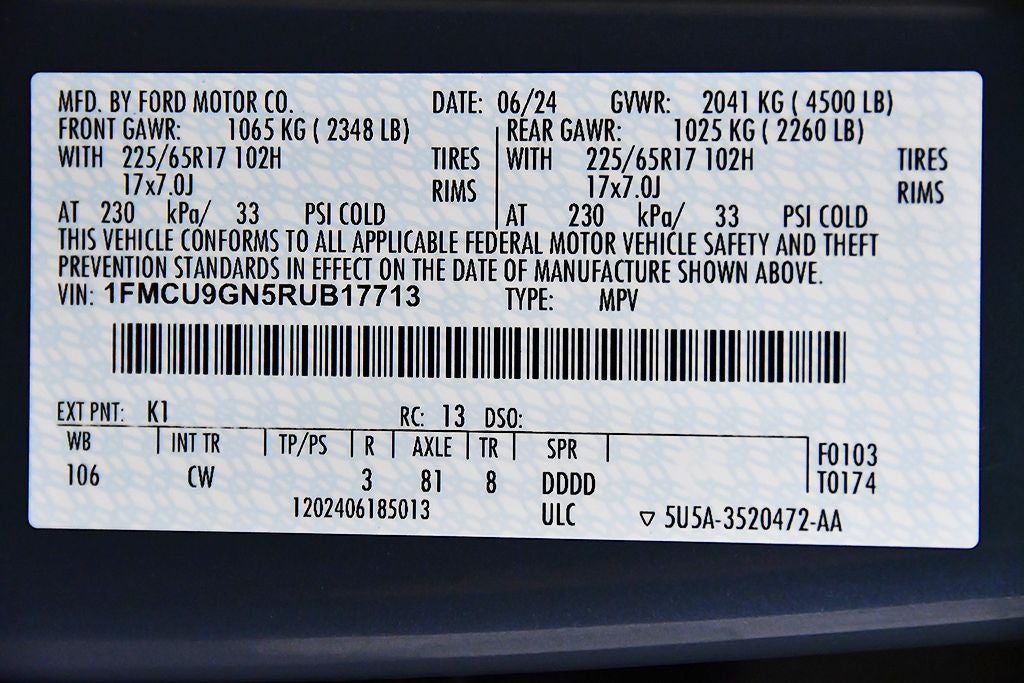 2024 Ford Escape Active