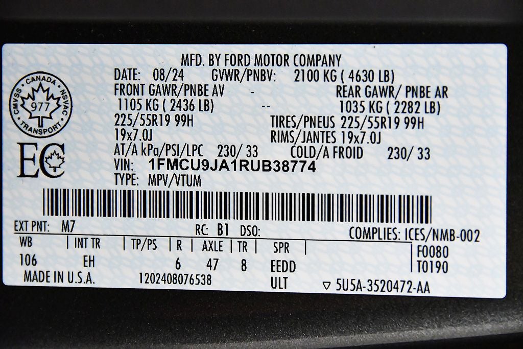 2024 Ford Escape Platinum