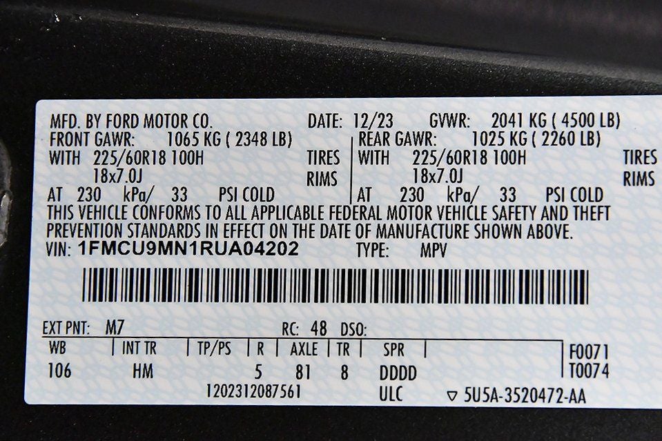 2024 Ford Escape ST-Line