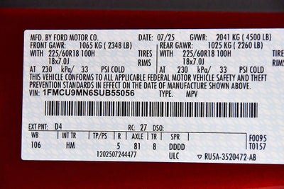 2025 Ford Escape ST-Line