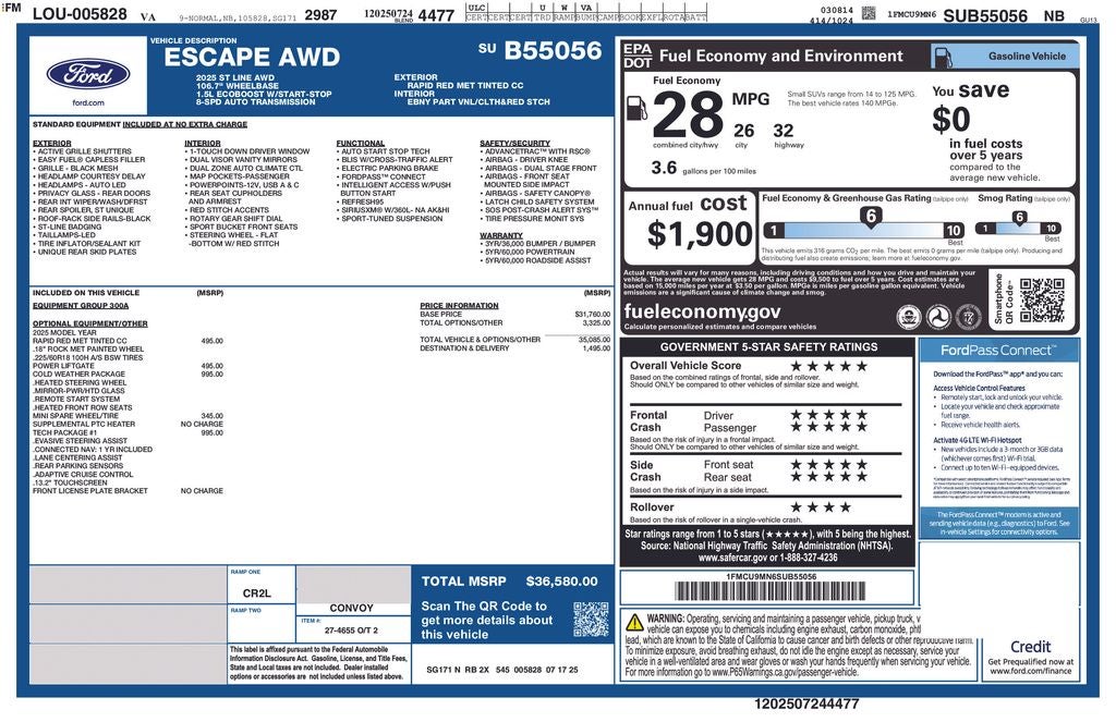 2025 Ford Escape ST-Line