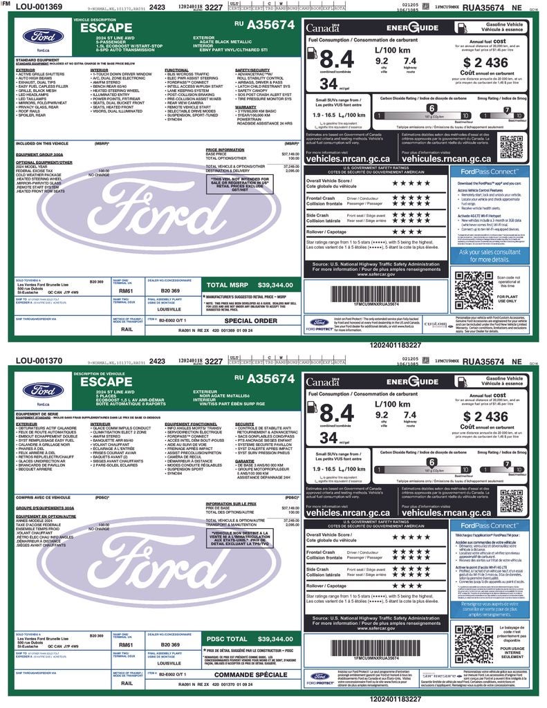 2024 Ford Escape ST-Line