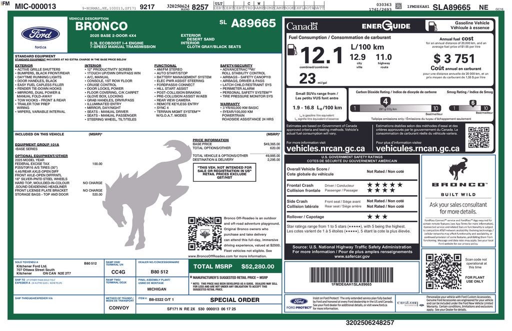 2025 Ford Bronco Base