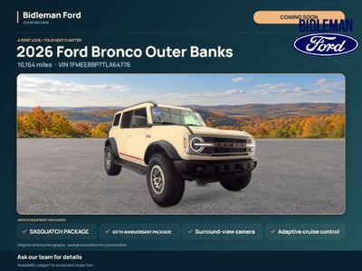 2026 Ford Bronco Outer Banks 60th Anniversary Edition
