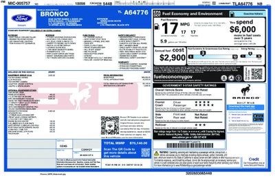2026 Ford Bronco Outer Banks 60th Anniversary Edition