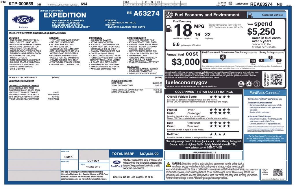 2024 Ford Expedition Platinum