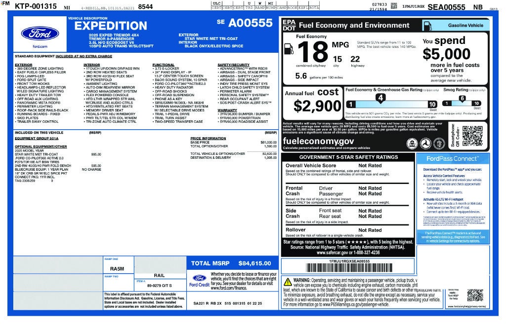 2025 Ford Expedition Tremor