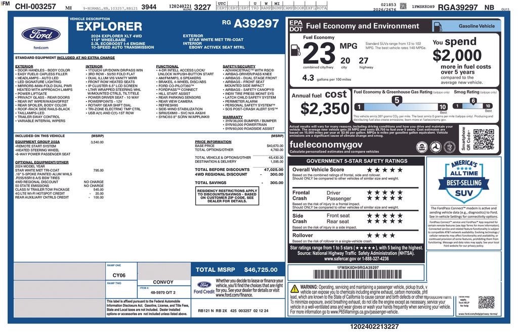 2024 Ford Explorer XLT