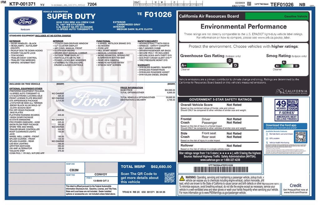 2026 Ford F-250SD XL STX 6-3/4' Box
