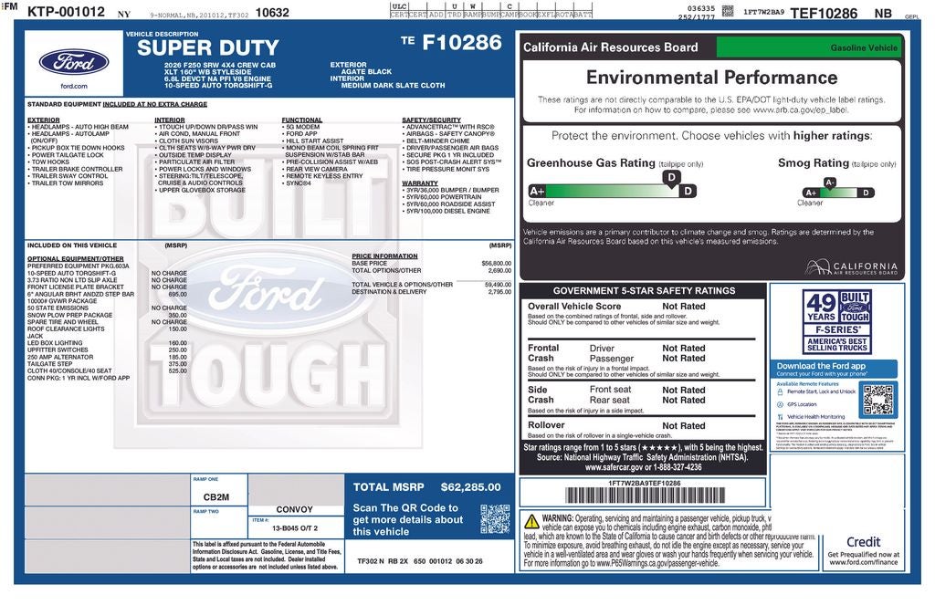 2026 Ford F-250SD XLT 6-3/4' Box