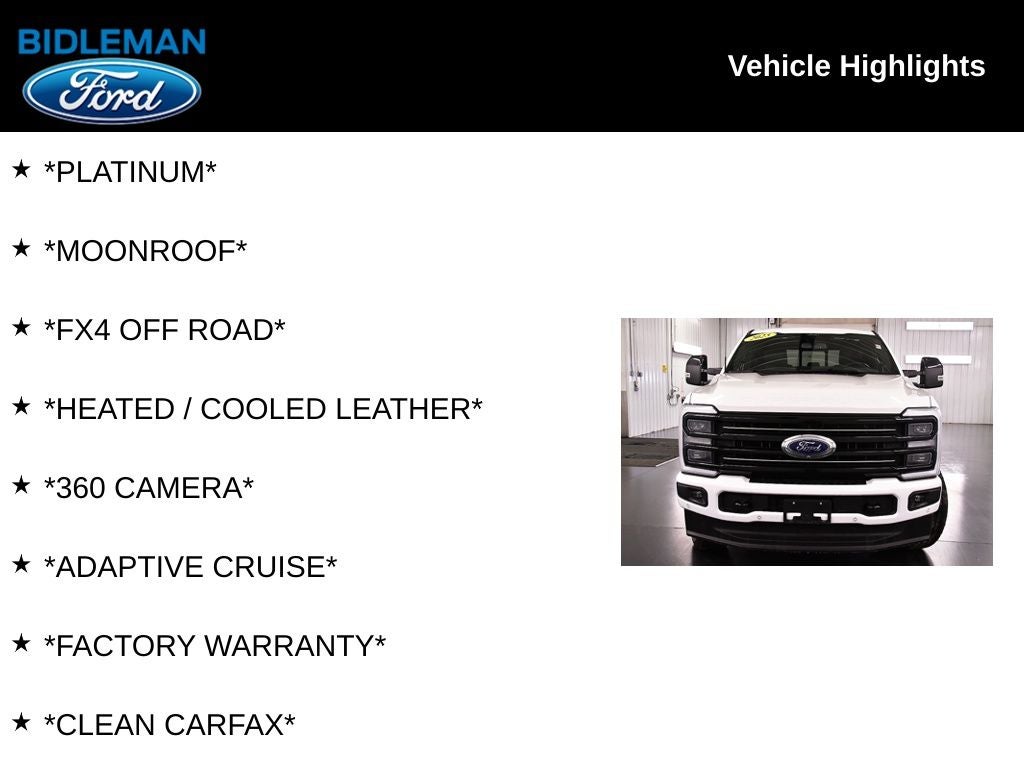 2025 Ford F-250SD Platinum 6-3/4' Box