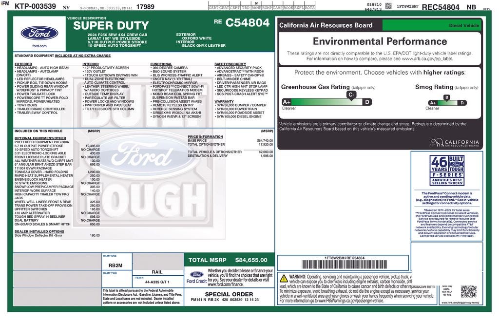2024 Ford F-250SD Lariat 6-3/4' Box