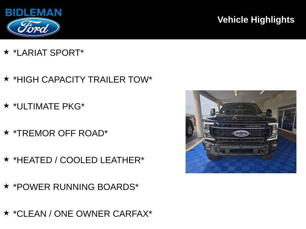 2022 Ford F-250SD Lariat Sport 6-3/4' Box