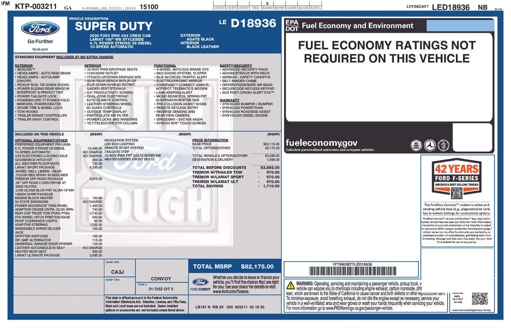 2020 Ford F-250SD Lariat