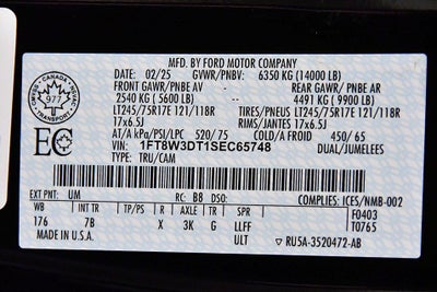 2025 Ford F-350SD DRW 8' Box