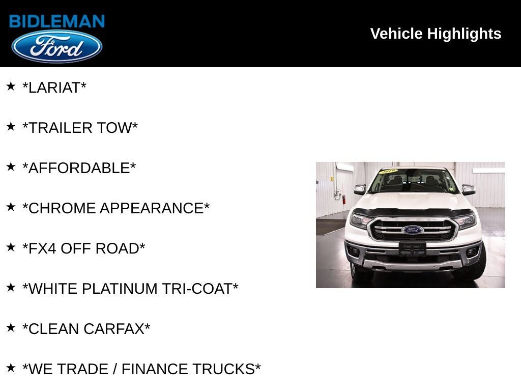 2019 Ford Ranger Lariat