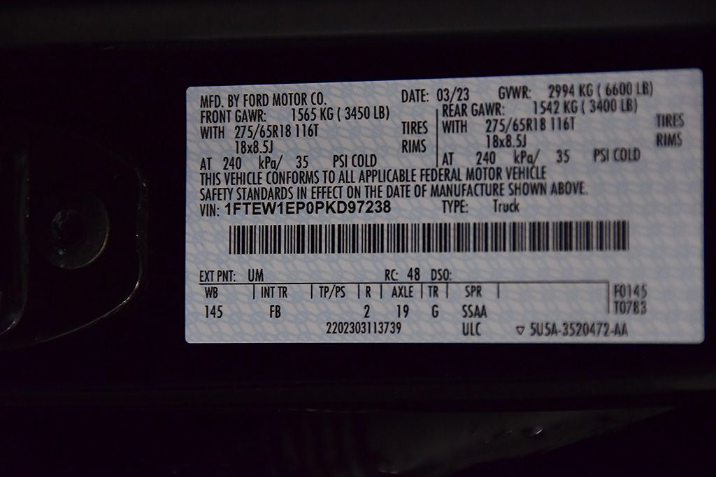 2023 Ford F-150 XLT Sport 5-1/2' Box