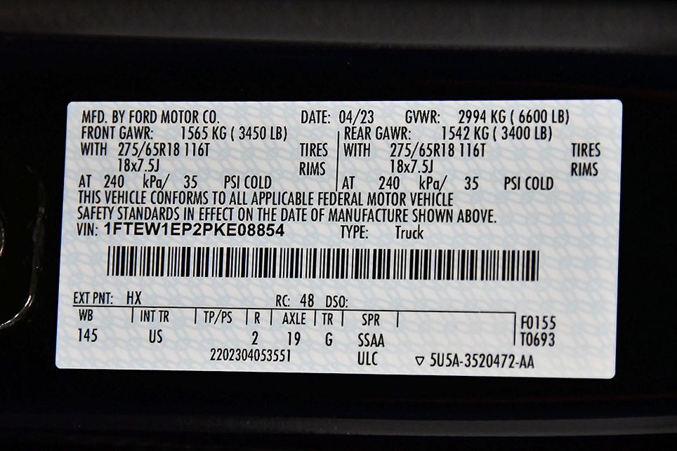 2023 Ford F-150 XLT 5-1/2' Box