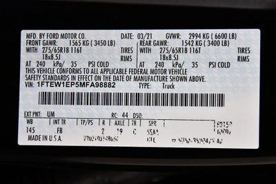 2021 Ford F-150 XLT Sport 5-1/2' Box