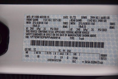 2023 Ford F-150 XLT Sport 5-1/2' Box