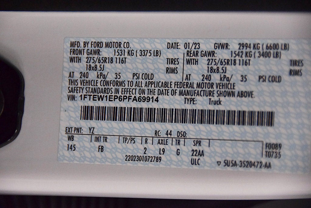 2023 Ford F-150 XLT Sport 5-1/2' Box