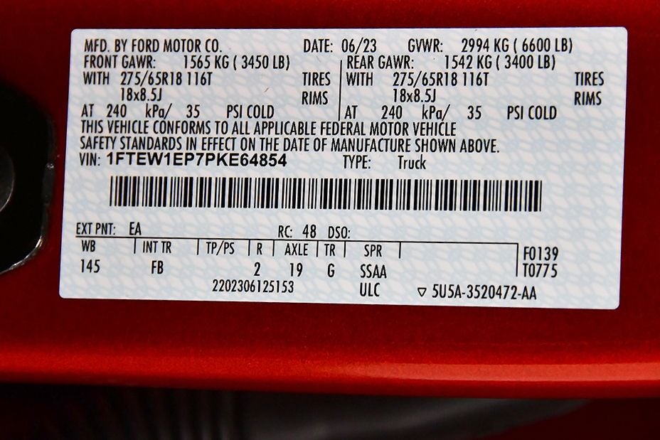 2023 Ford F-150 XLT Sport 5-1/2' Box