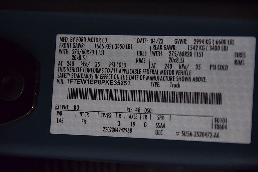 2023 Ford F-150 XLT Sport 5-1/2' Box