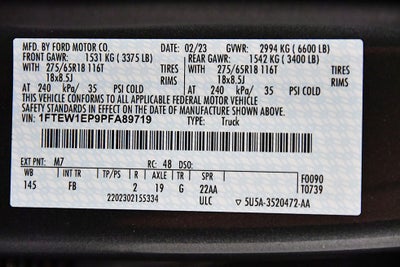 2023 Ford F-150 XLT Sport 5-1/2' Box