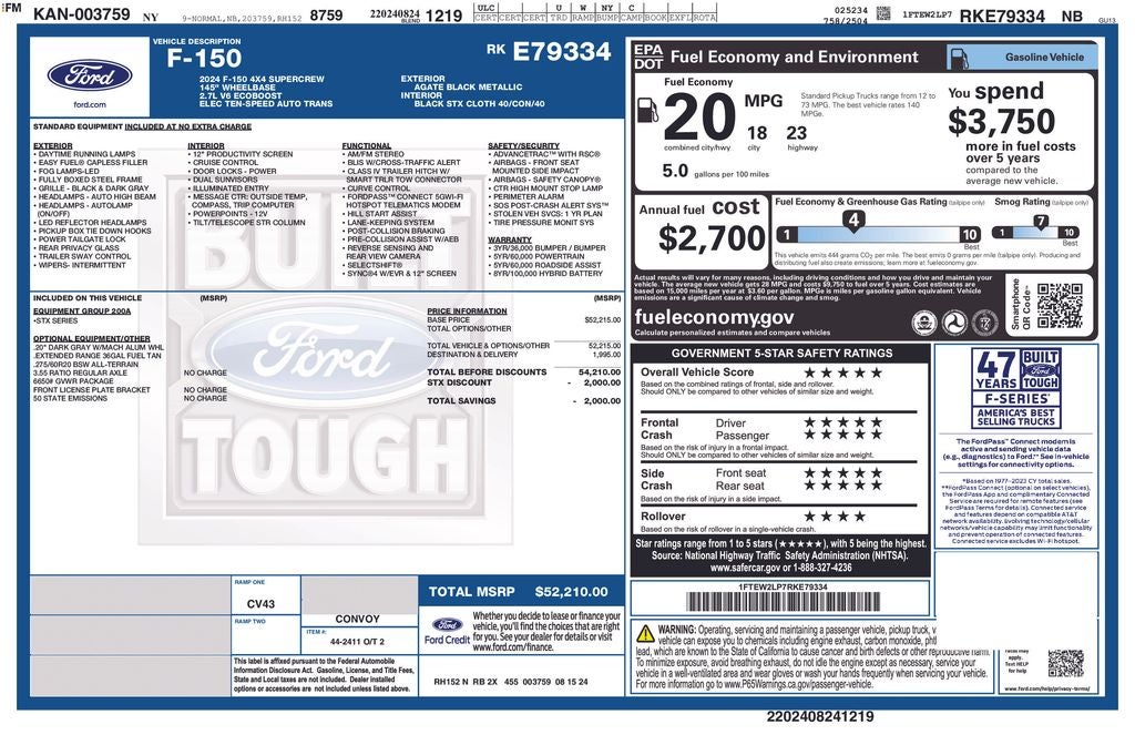 2024 Ford F-150 STX 5-1/2' Box