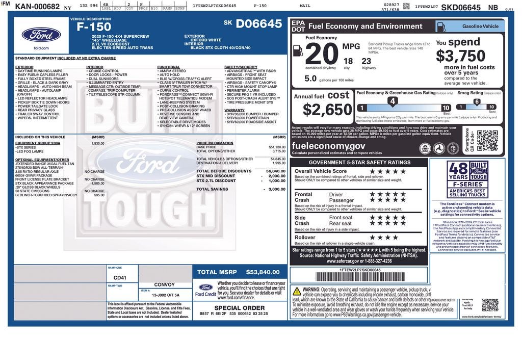 2025 Ford F-150 STX 5-1/2' Box