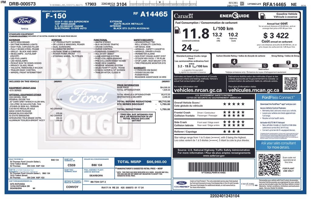 2024 Ford F-150 STX 5-1/2' Box