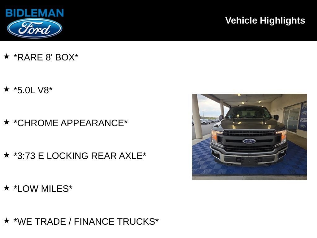 2018 Ford F-150 XL 8' Box