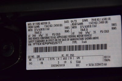 2023 Ford F-150 XLT Sport 6-1/2' Box