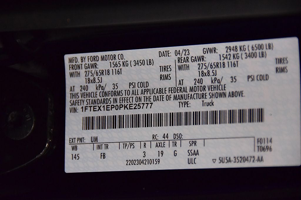 2023 Ford F-150 XLT Sport 6-1/2' Box