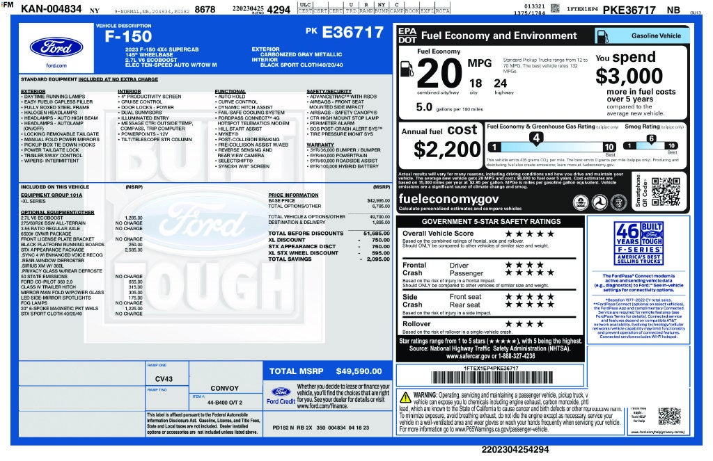 2023 Ford F-150 XL STX 6-1/2' Box