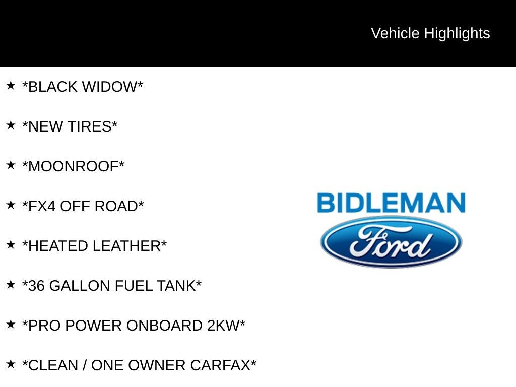 2023 Ford F-150 XLT Black Widow 5-1/2' Box