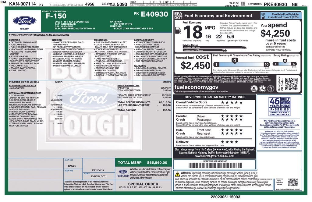 2023 Ford F-150 Lariat