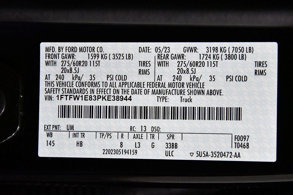 2023 Ford F-150 Lariat 5-1/2' Box