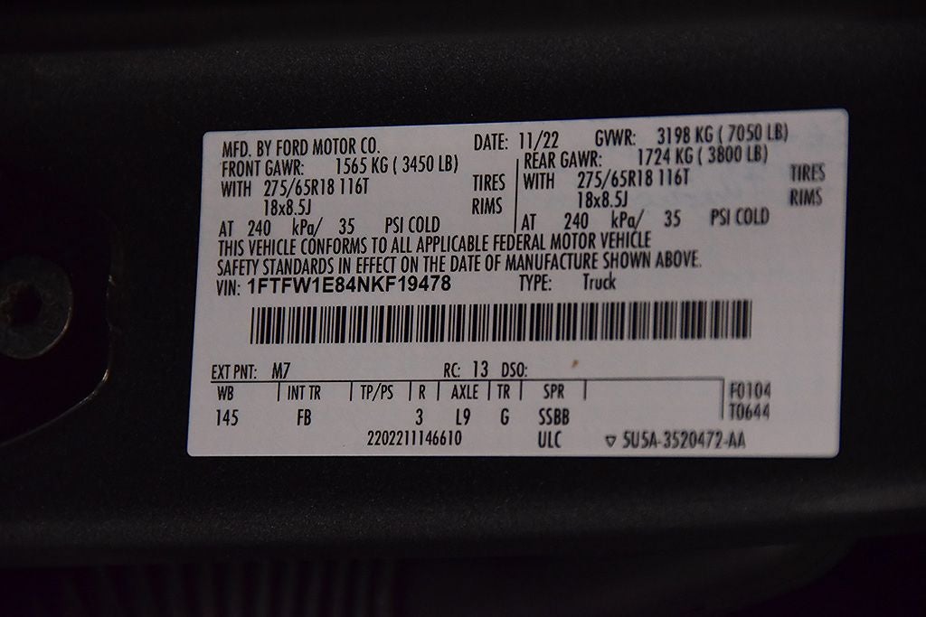 2022 Ford F-150 XLT Sport 5-1/2' Box
