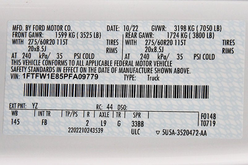 2023 Ford F-150 XLT Sport 5-1/2' Box