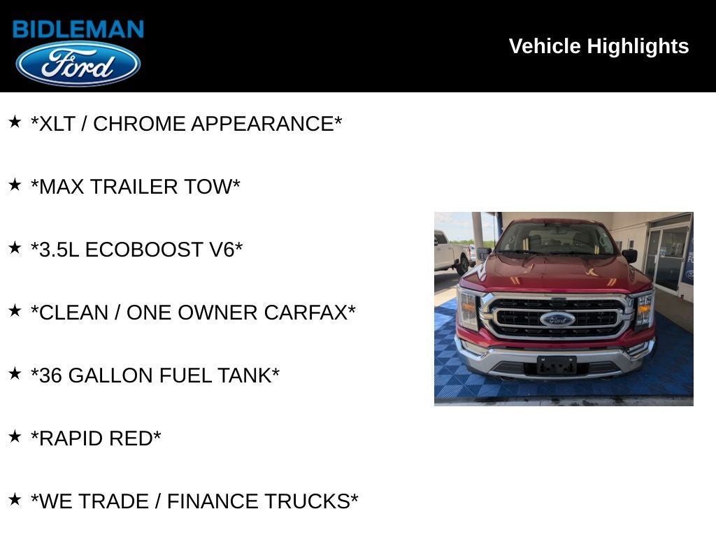 2022 Ford F-150 XLT 6-1/2' Box